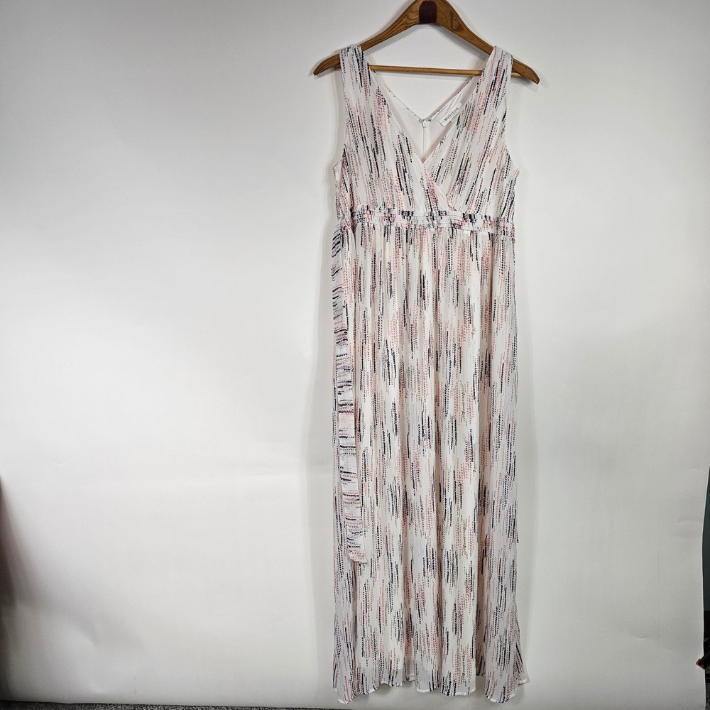 Motherhood Maternity Maxi Dress Medium Sleeveless Floral Print Summer